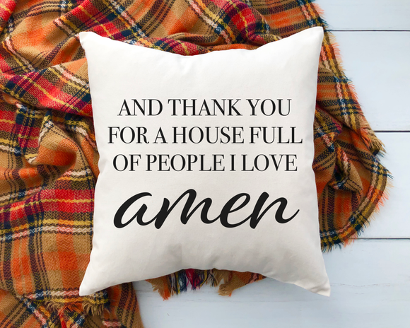 Amen Pillow Cover 18x18 inch