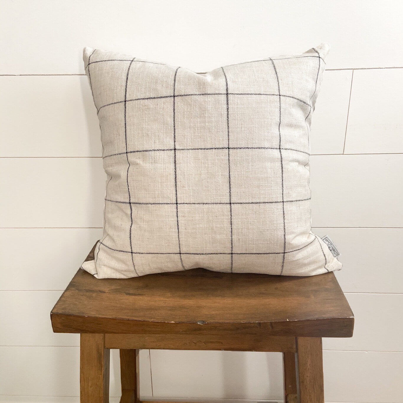 Textured Farmhouse Throw Pillow Covers 18x18 Decorative Pillows